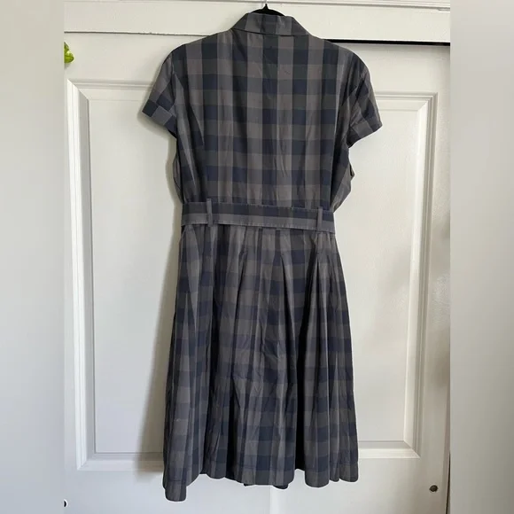 Vintage Karen Millen Plaid Dress with Belt - Picture 3 of 14